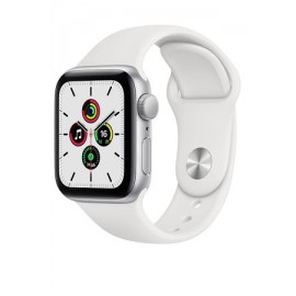 Купить Apple Watch SE 40mm Silver Aluminum Case with White Sport Band онлайн